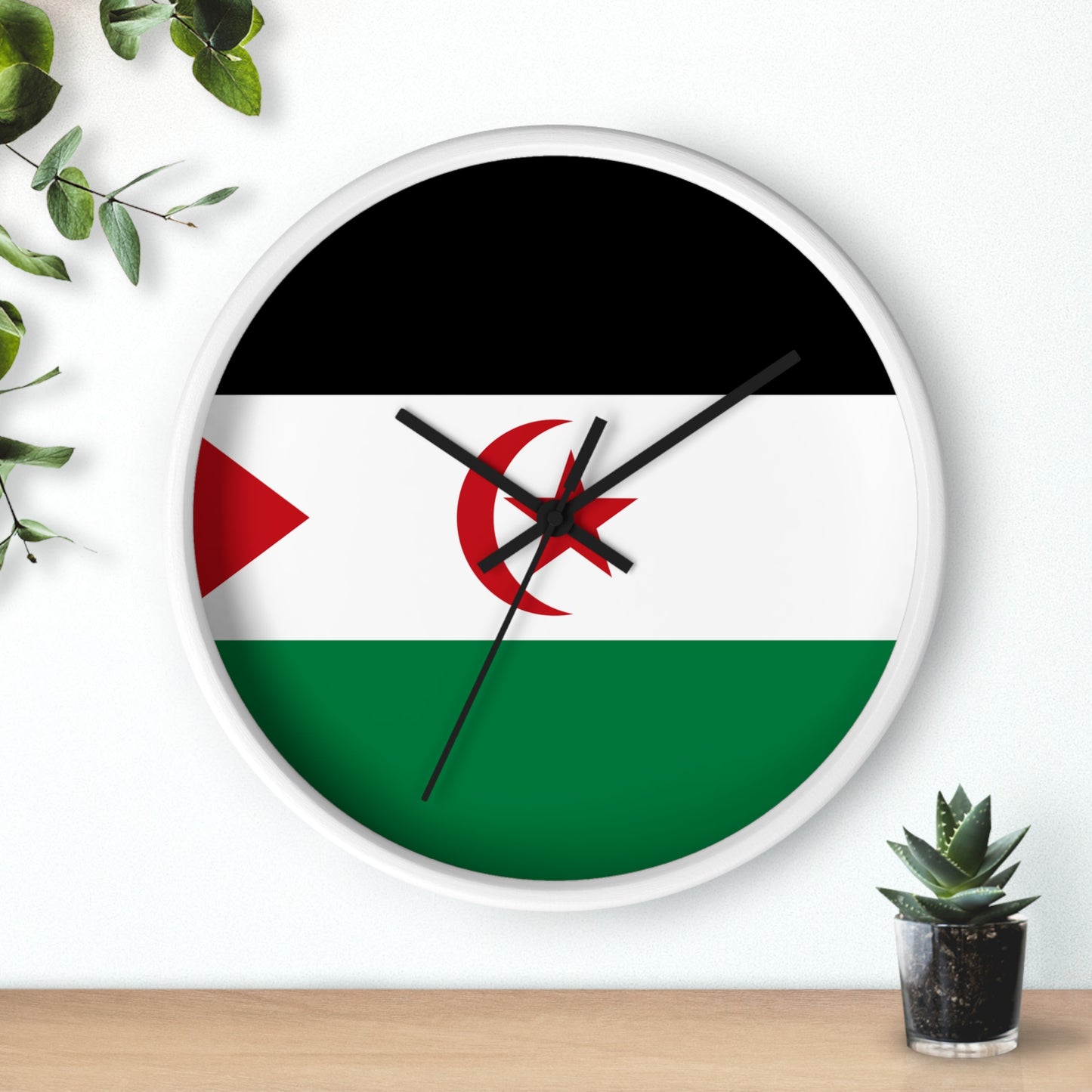 Sahrawi Arab Democratic Republic Flag Wall Clock