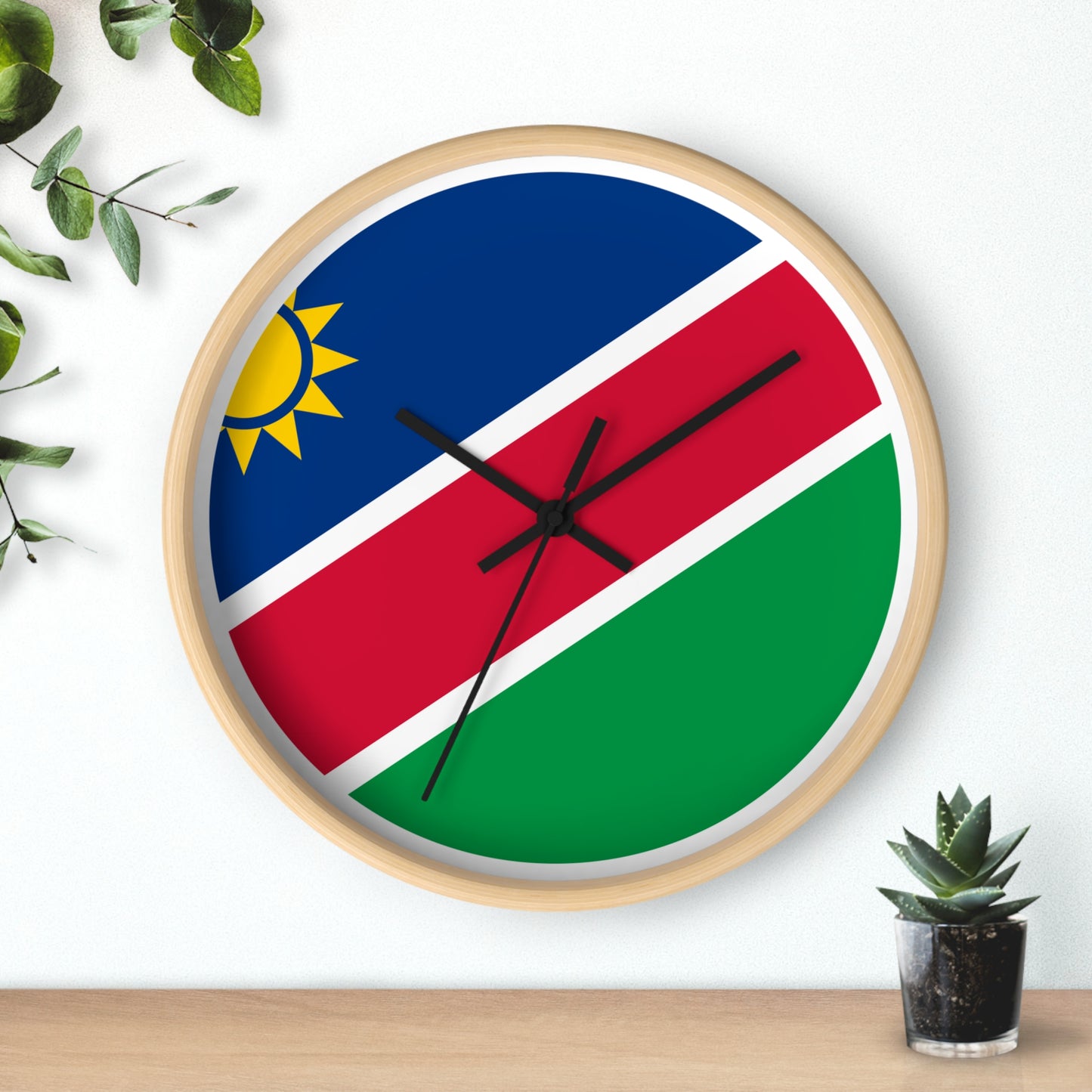 Namibia Flag Wall Clock - Vibrant Timepiece for Home Decor and Gifts