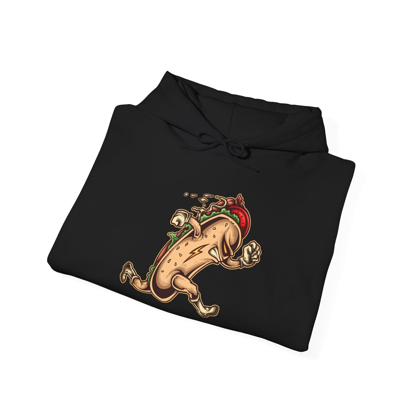 Fun Taco Running Unisex Hooded Sweatshirt