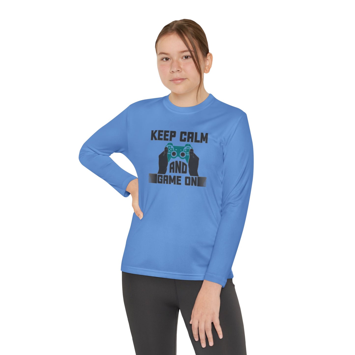 Kids Fun Gaming Long Sleeve Keep Calm and Game On