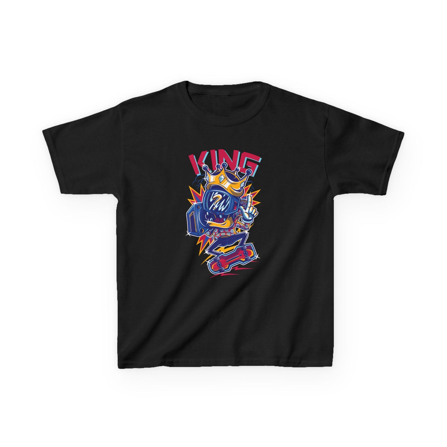 King Kids Tee Fun Graphic Tee for Young Rulers