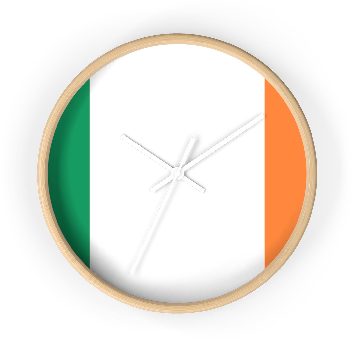 Irish Flag Wall Clock - Stylish Home Decor for St. Patrick's Day & Everyday