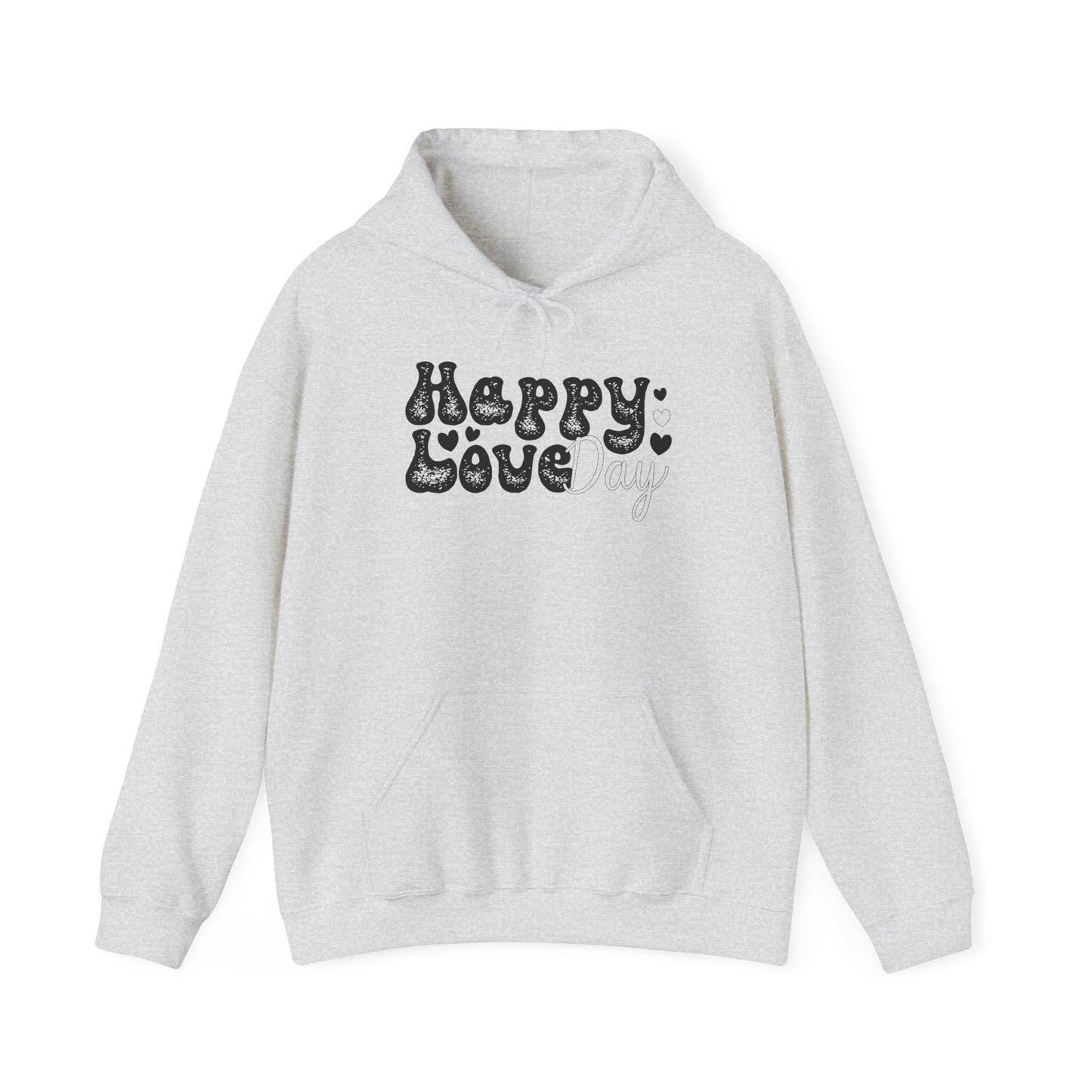 Unisex Happy Love Day Hoodie - Cozy Moments, Valentine's Day, Gift for Loves