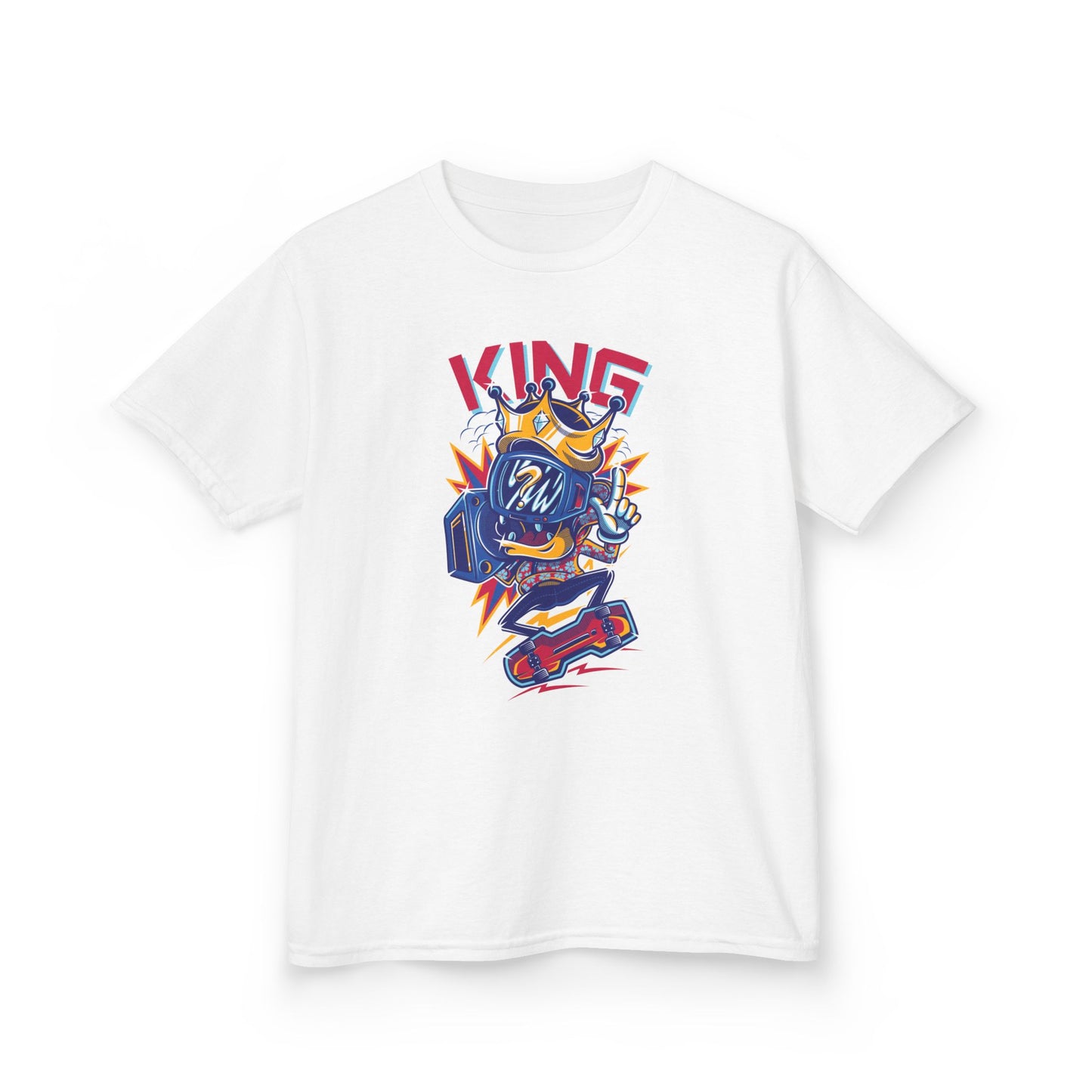 King Kids Tee Fun Graphic Tee for Young Rulers