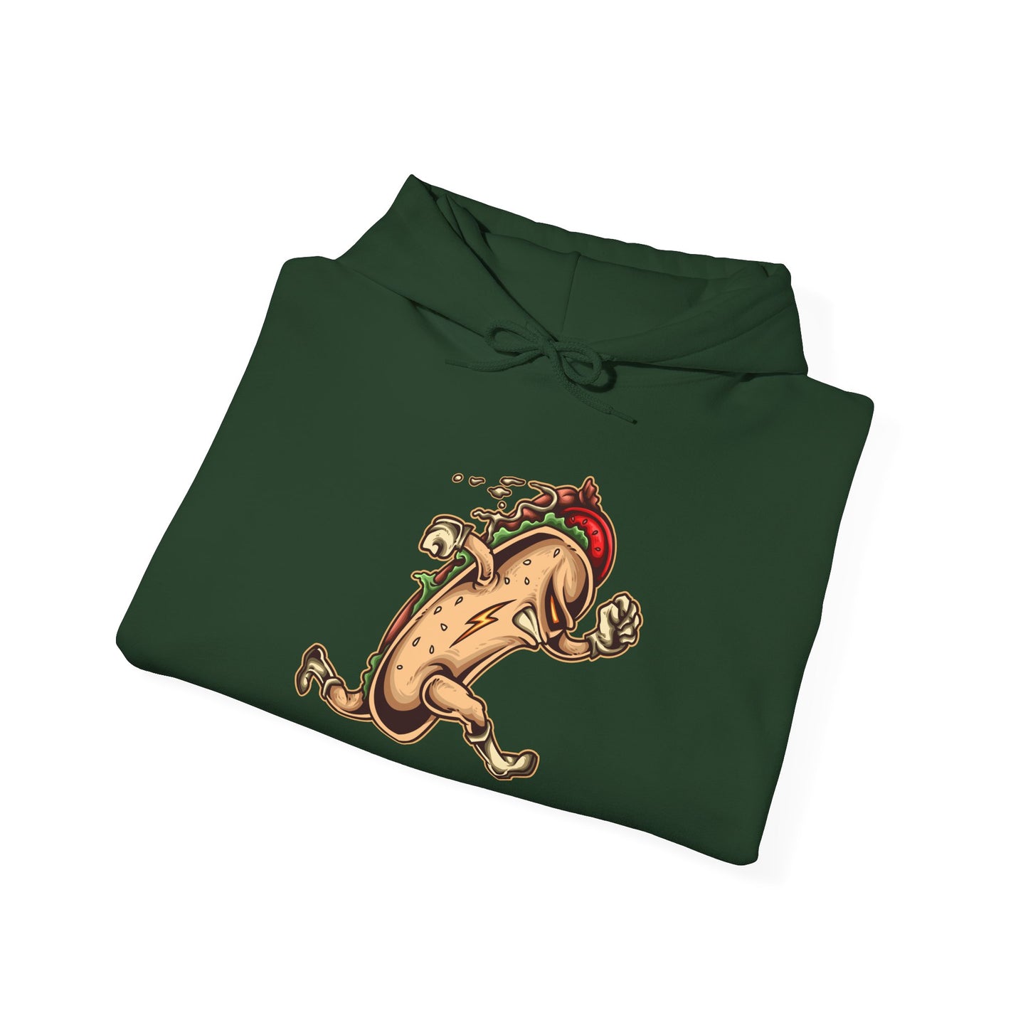 Fun Taco Running Unisex Hooded Sweatshirt