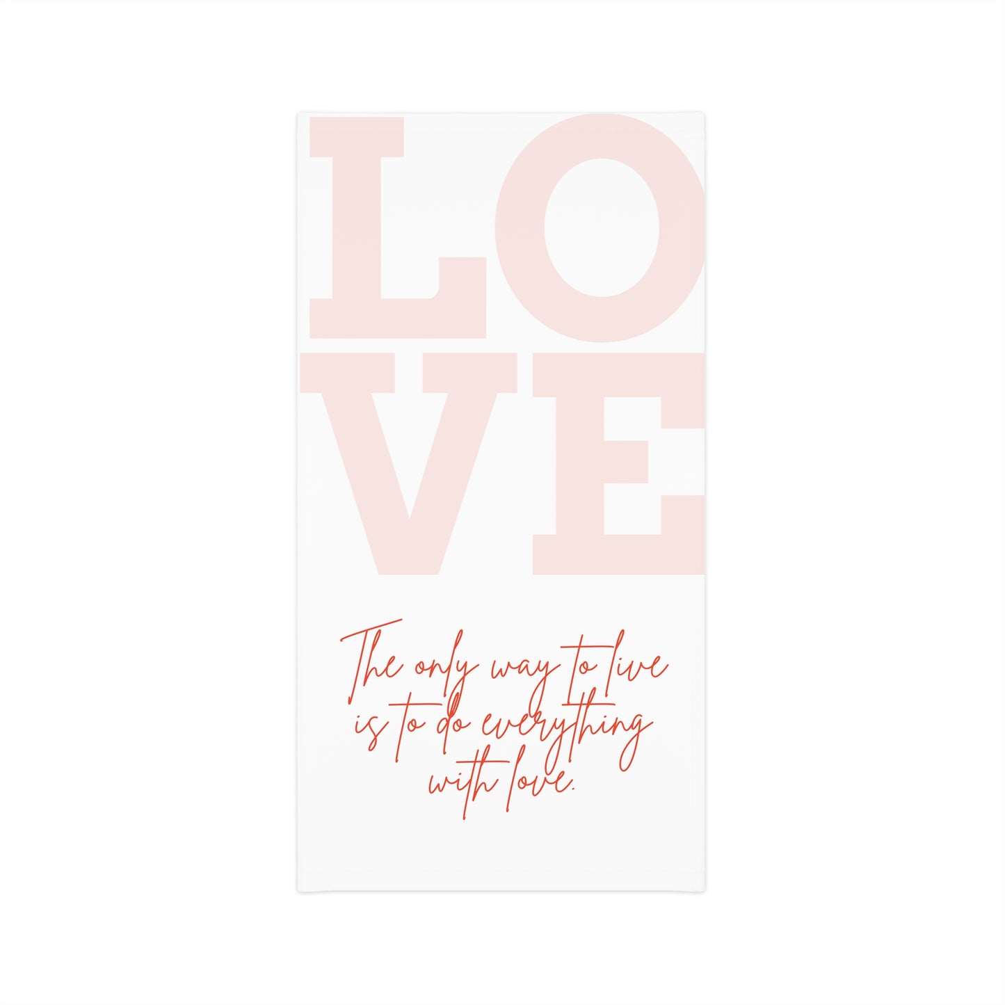 Love Message Neck Gaiter Face Covering
