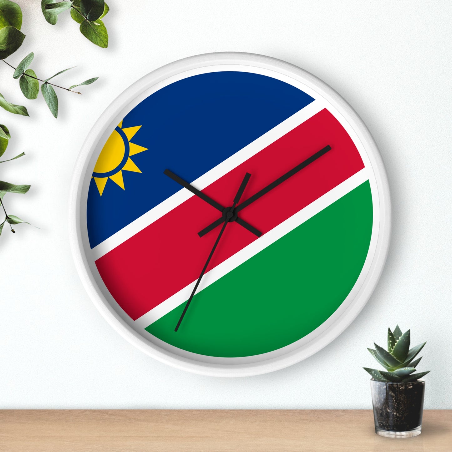 Namibia Flag Wall Clock - Vibrant Timepiece for Home Decor and Gifts