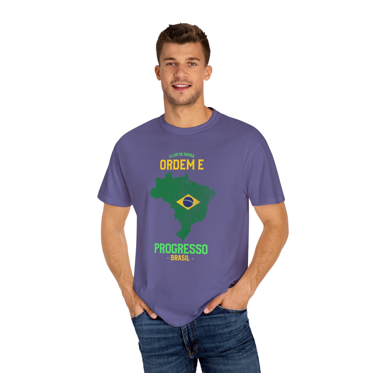 Unisex T-Shirt Brazil Inspired Progress Graphic