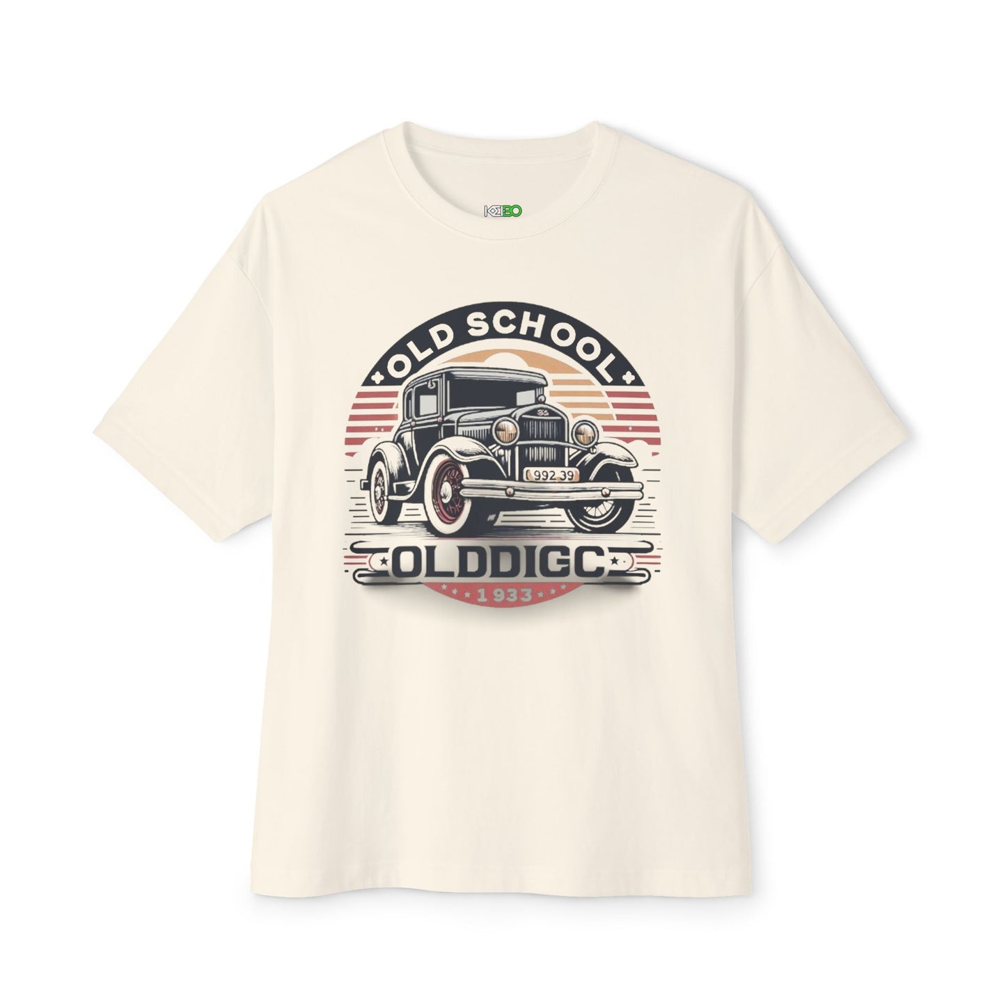 Retro Old School Car Oversized Boxy Tee – Vintage Car T-shirt