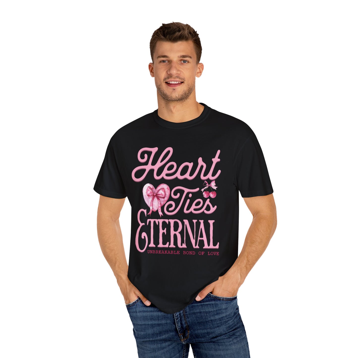Women Love Vibes T-Shirt - 'Heart Ties Eternal' - Valentine's Day