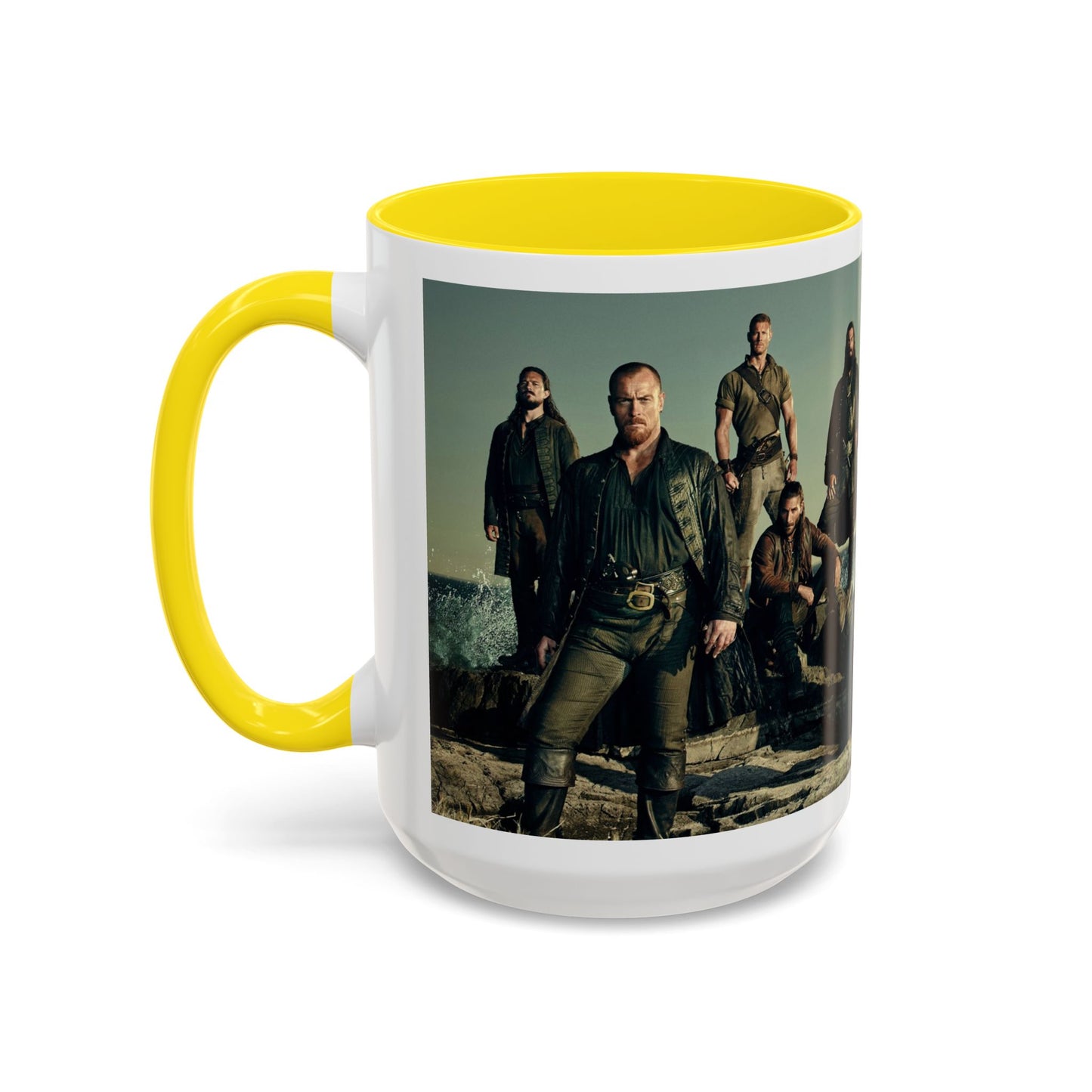 Black Sails Accent Coffee Mug - 11oz & 15oz | For Fans of Adventure & Pirates