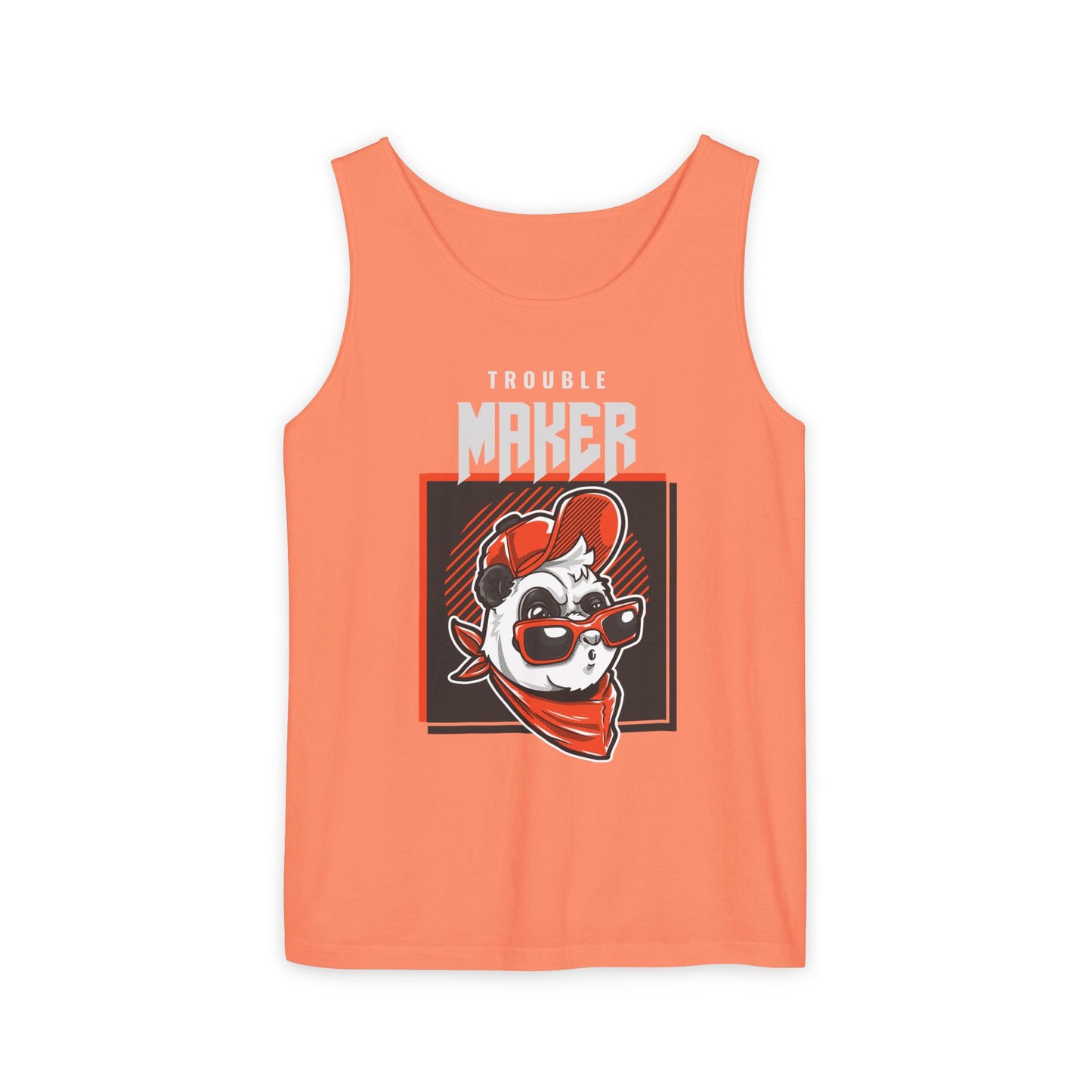 Men's Tank Top Cool Panda Trouble Maker Playful & Casual Summer Wear