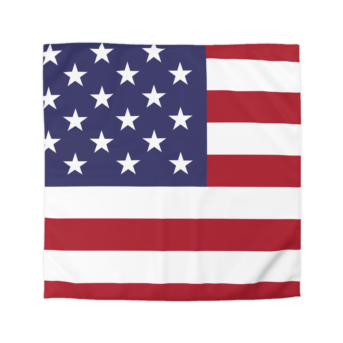 Patriotic Microfiber Duvet Cover - American Flag Design for Home Decor