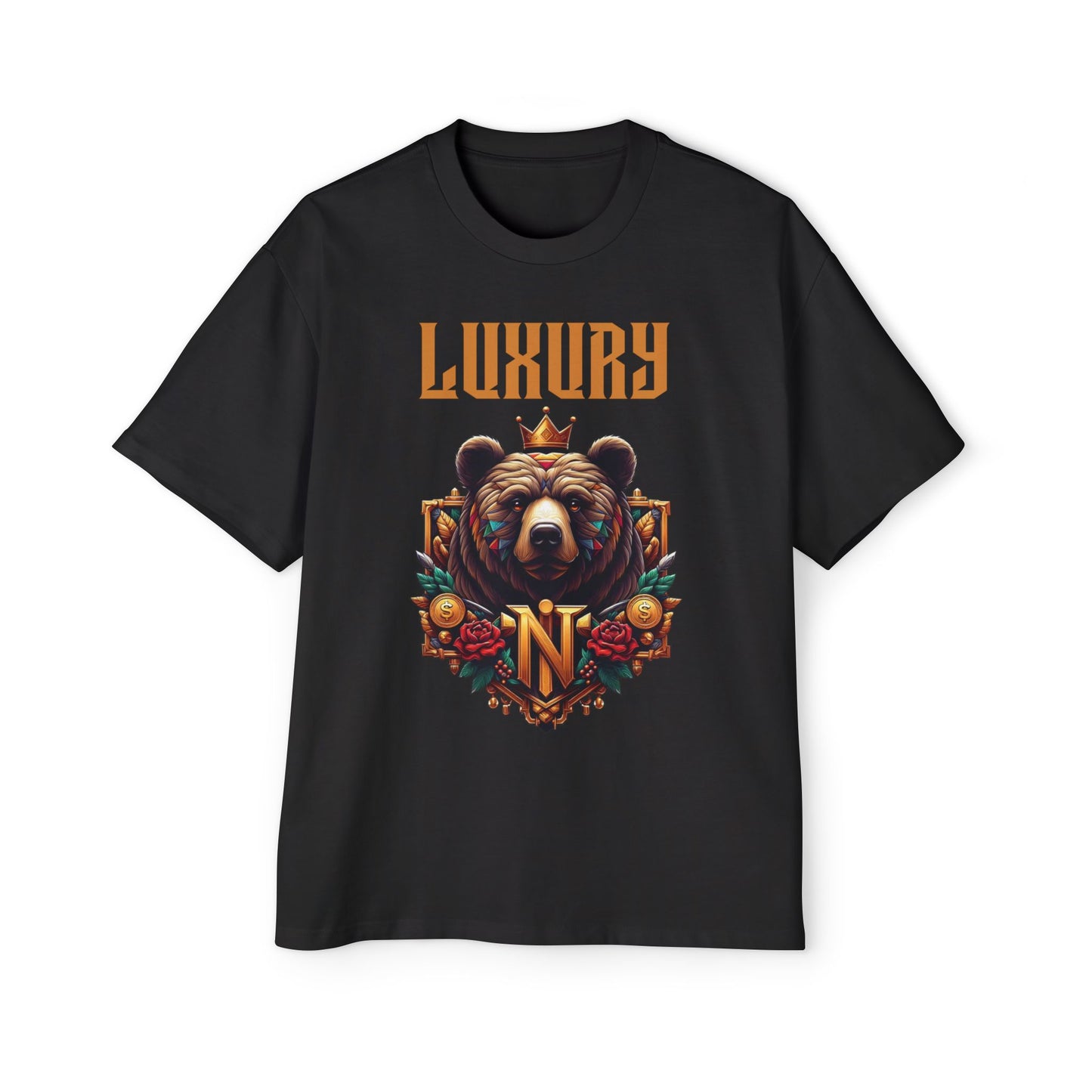 Luxury Bear Graphic Oversized Tee – Stylish Fashion for Trendsetters