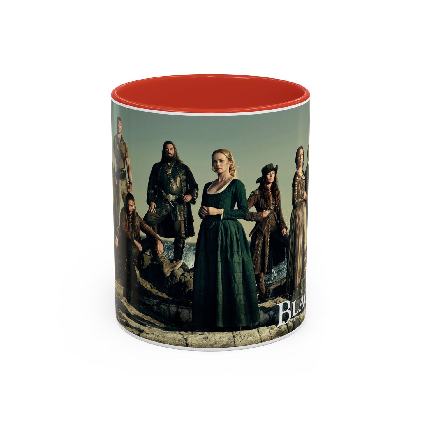 Black Sails Accent Coffee Mug - 11oz & 15oz | For Fans of Adventure & Pirates
