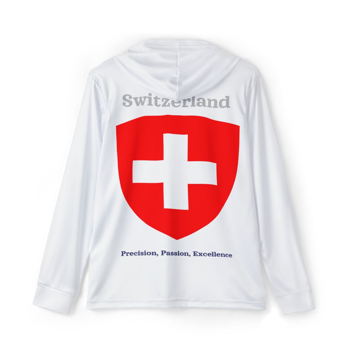 Swiss Sports Warmup Hoodie - Precision, Passion, Excellence
