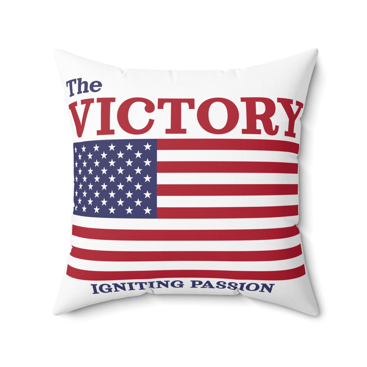 Patriotic American Flag Square Pillow – Perfect for Home Decor