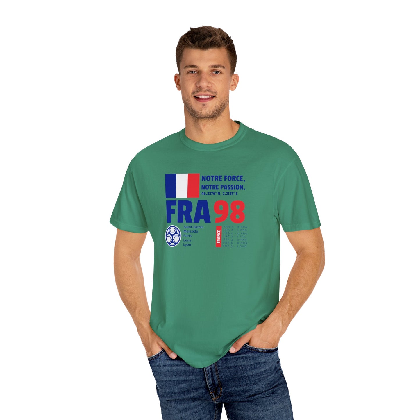 Unisex T-shirt France 98 Victory Celebrate French Passion