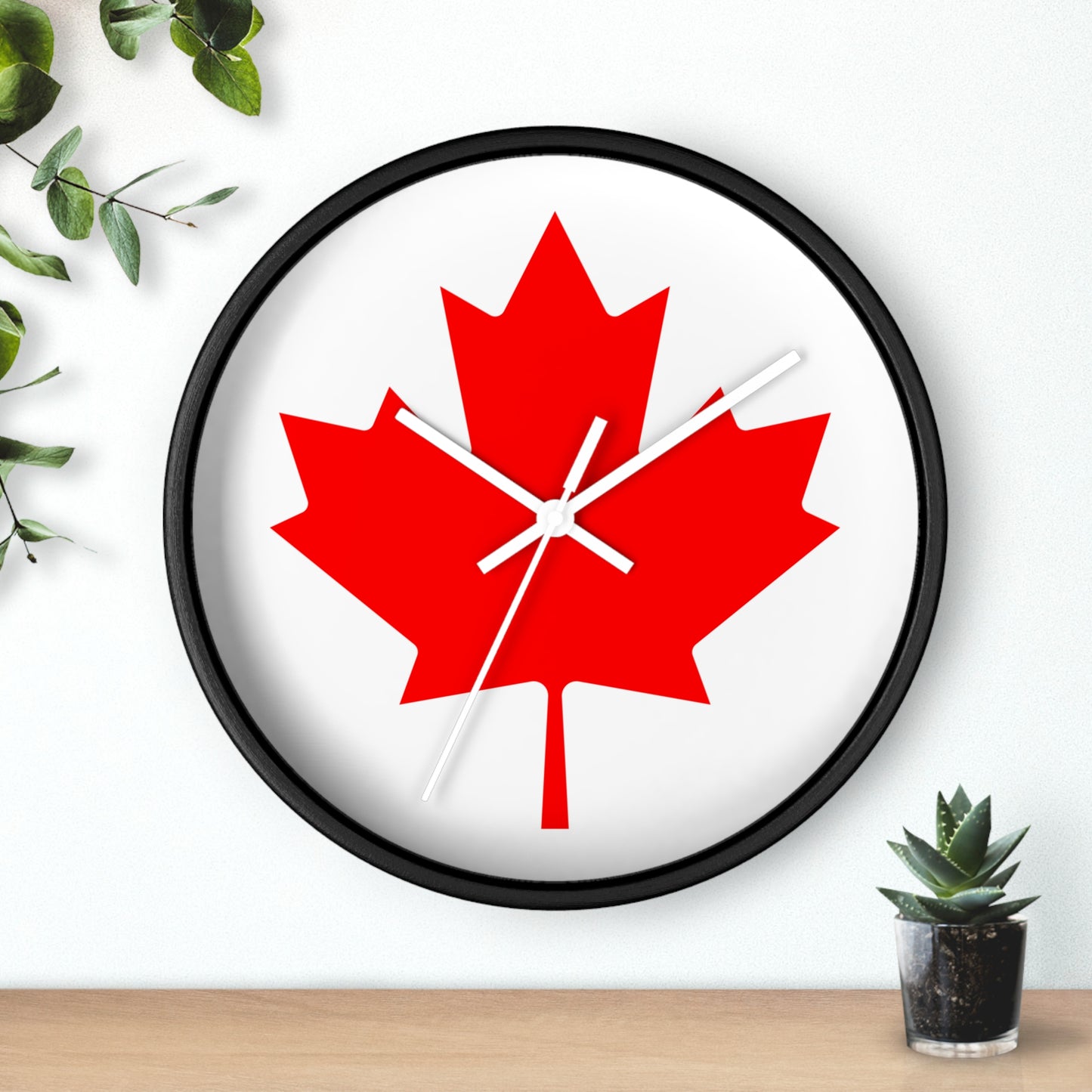 Canadian Maple Leaf Wall Clock - Perfect for Home & Office Decor
