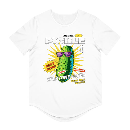 Men's Funny Pickle Graphic Tee - Big Dill Everyone Loves, Cool Humor Shirt