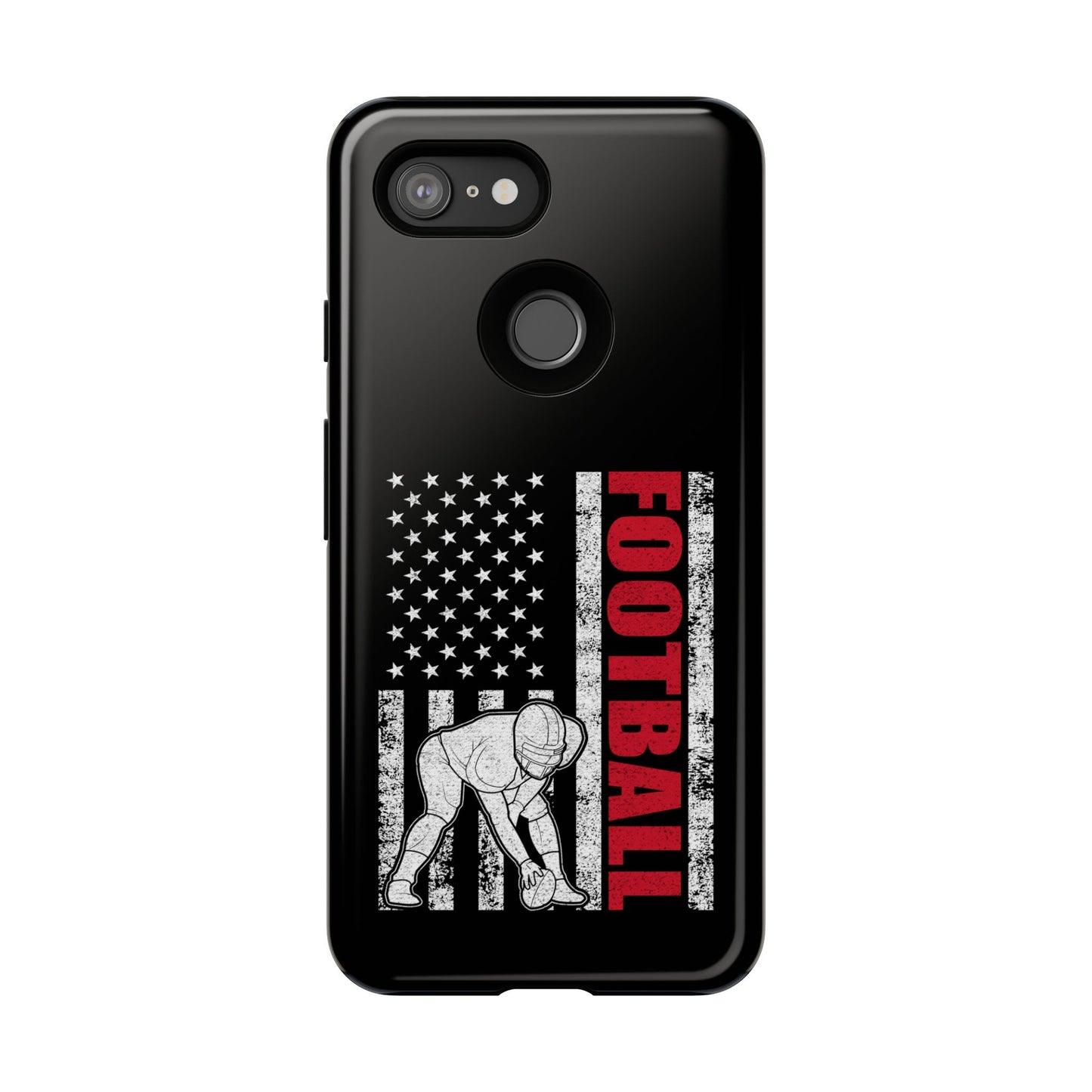 Football American Flag Phone Case - Tough Cases for Fans