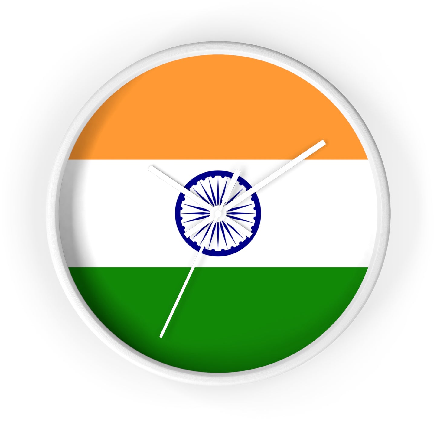 Indian Flag Wall Clock - Vibrant Home Decor for Patriotism and Celebrations