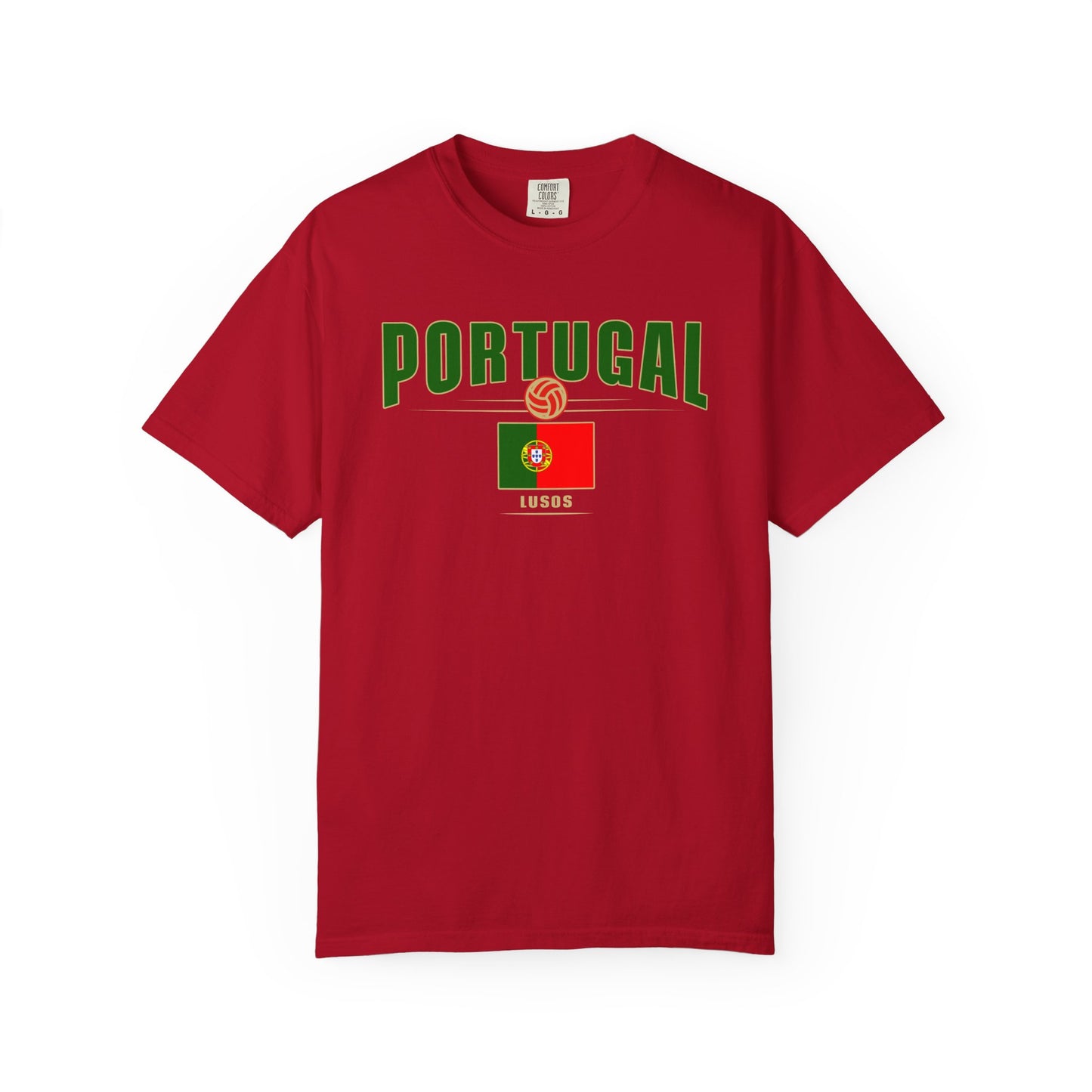 Portugal Garment-Dyed Unisex T-shirt - Perfect for Sports Events & Celebrations