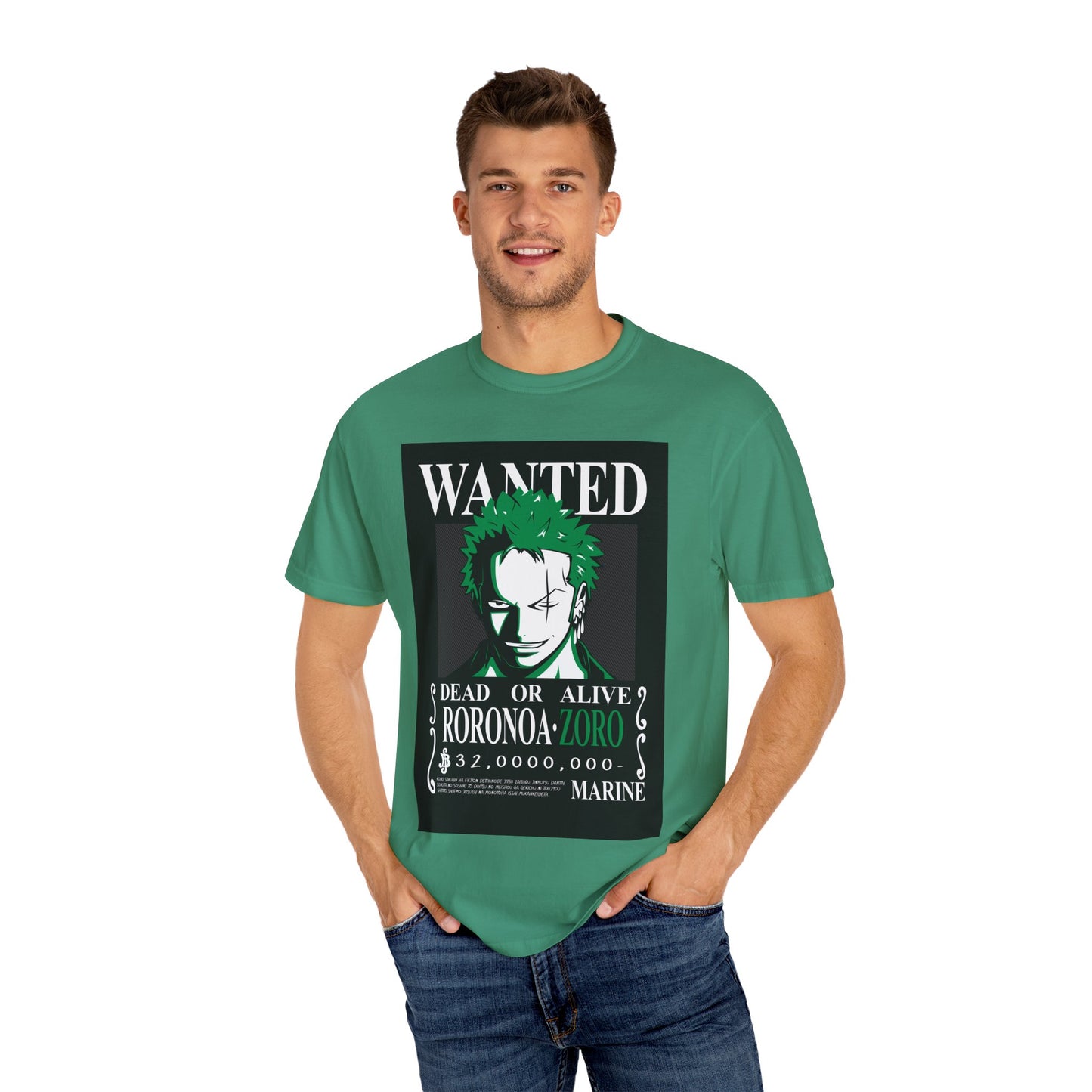 Unisex Wanted Roronoa Zoro T-Shirt Perfect for Fans, Casual Wear, and Gifting