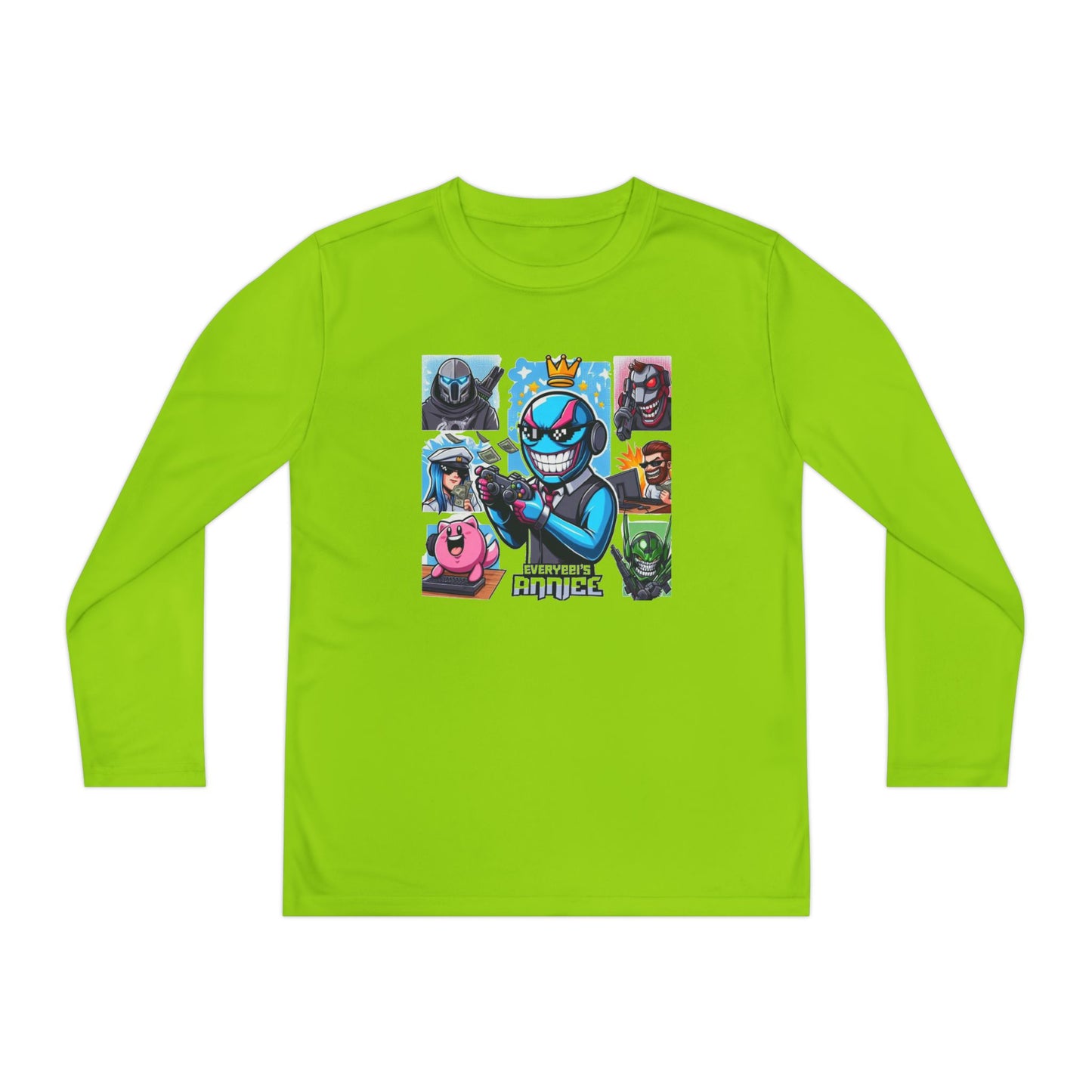 Youth Long Sleeve Tee – Cool Cartoon Characters for Kids