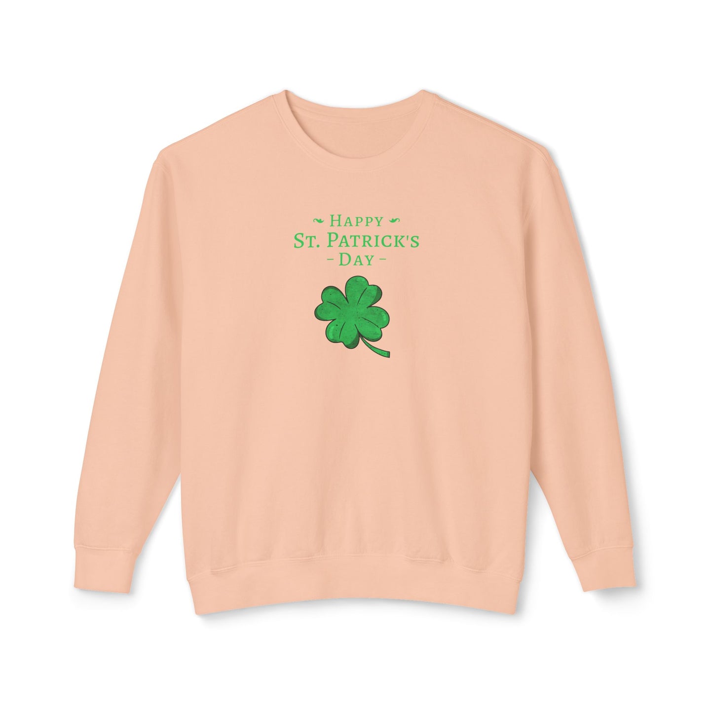 Happy St. Patrick's Day Unisex Lightweight Crewneck Sweatshirt
