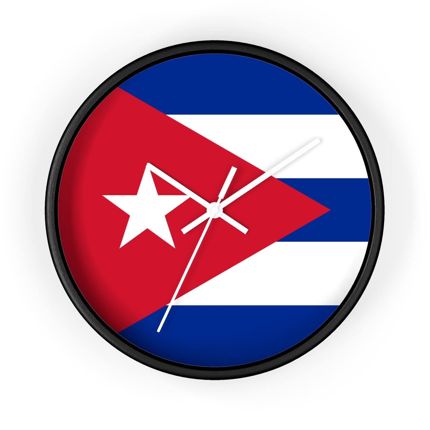 Cuban Flag Wall Clock – Vibrant Decor for Home & Office