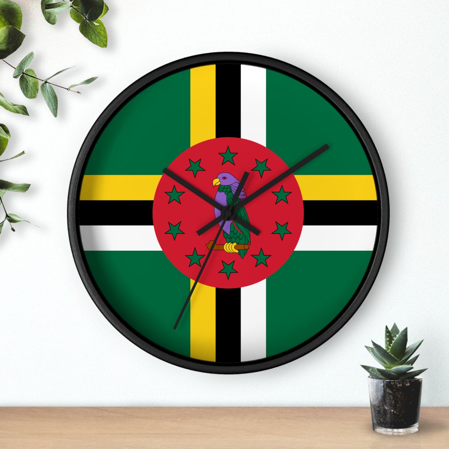 Dominica Flag Wall Clock | Vibrant Caribbean Home Decor