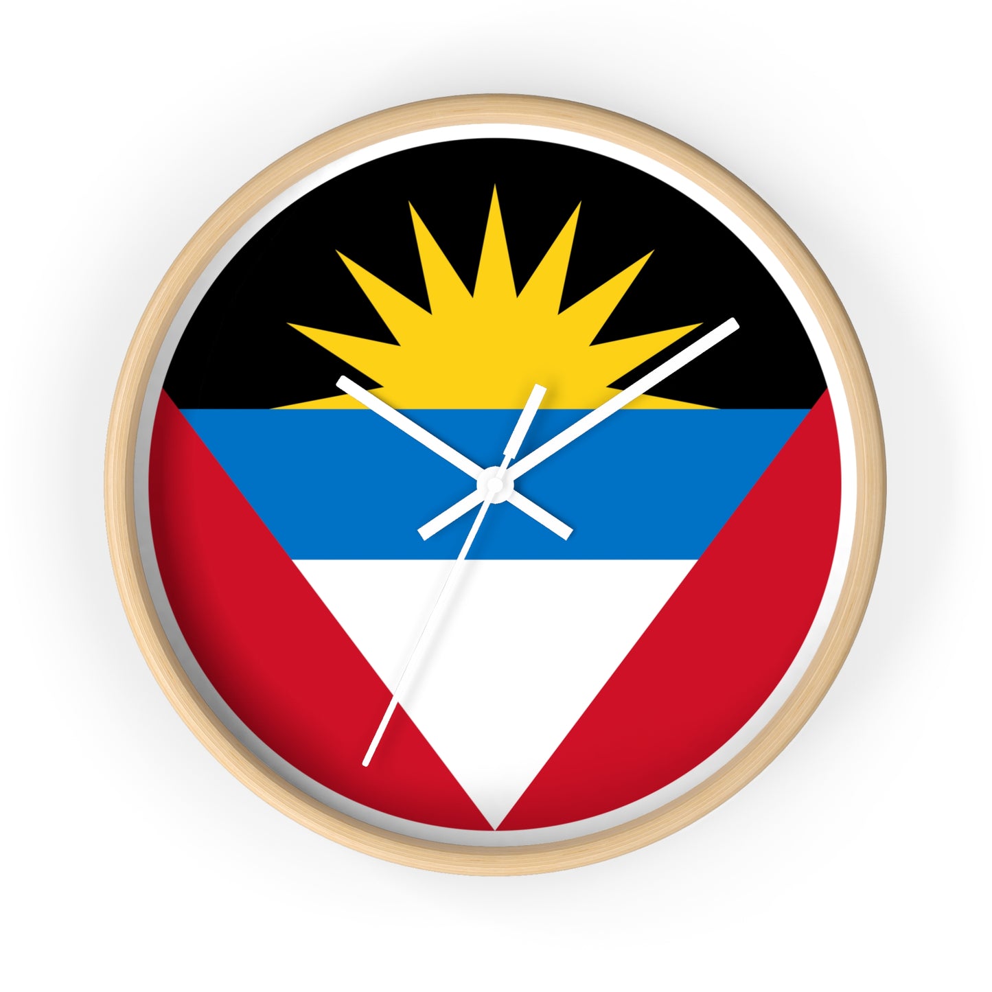 Antiguan Flag Wall Clock - Vibrant Timepiece for Home Decor