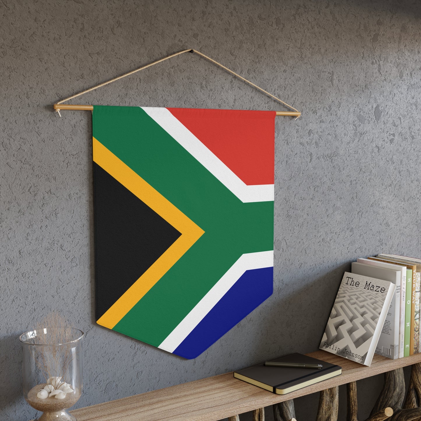 South African Flag Pennant - Vibrant Wall Decor
