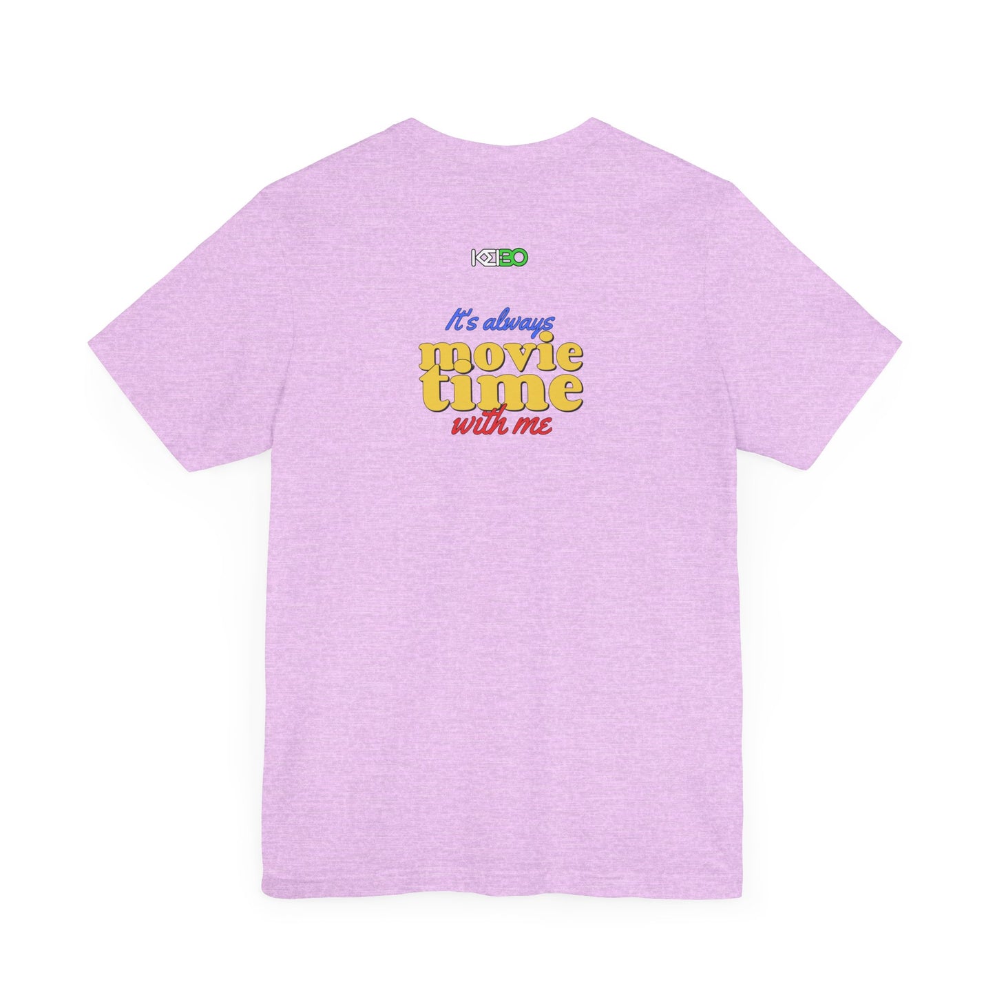 Movie Time Men's Jersey Tee - Fun Graphic T-Shirt for Film Lovers