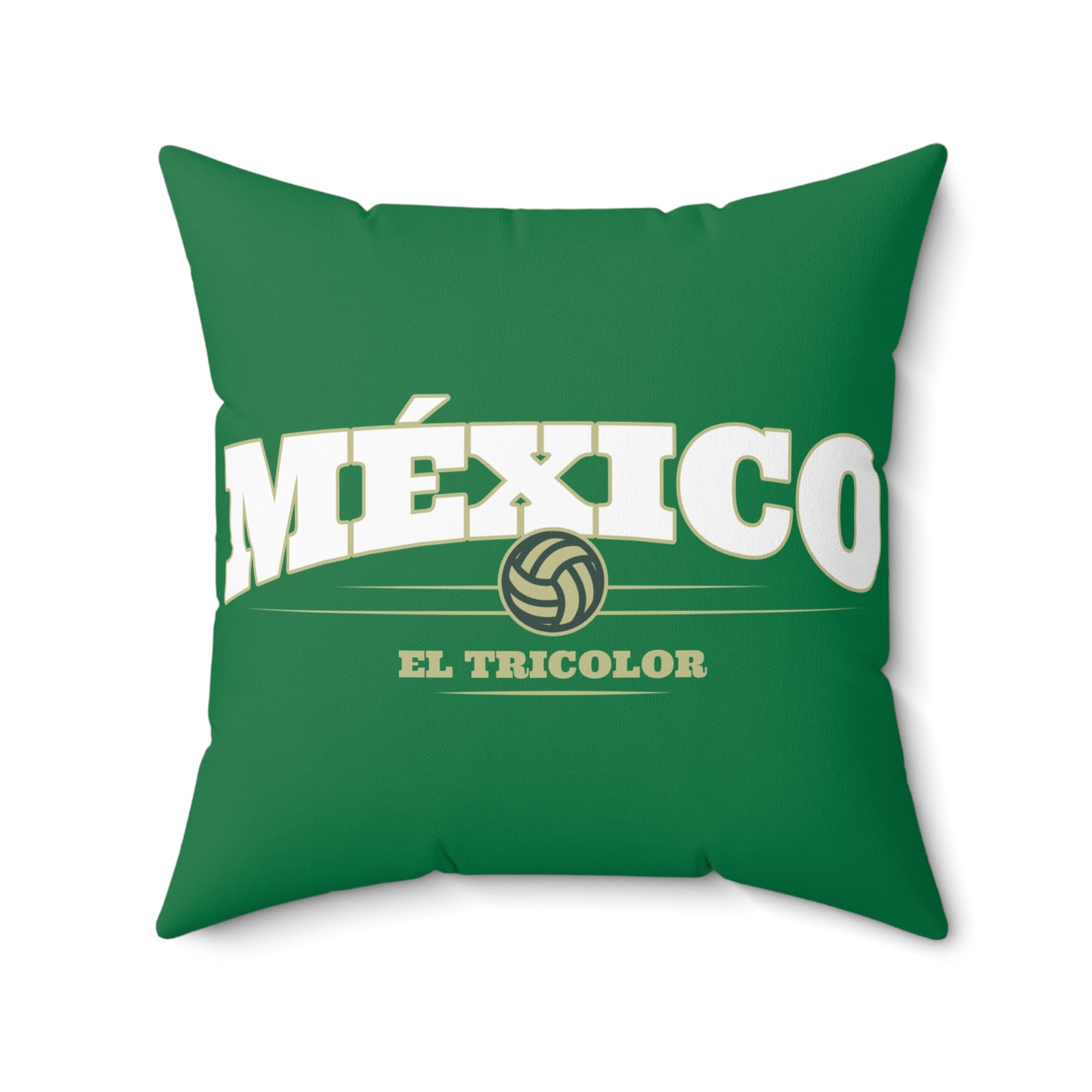 Soccer Pillow México El Tricolor Vibrant Green Home Decor