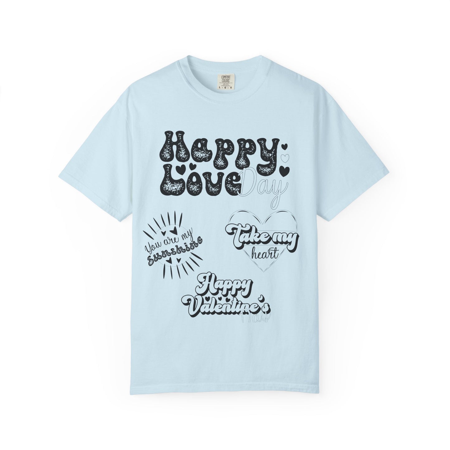 Women Graphic T-Shirt Happy Love Day for Valentine's Day