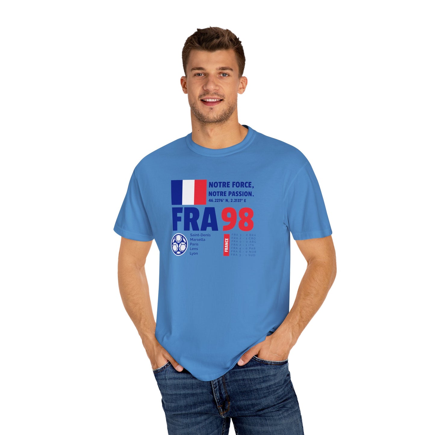 Unisex T-shirt France 98 Victory Celebrate French Passion