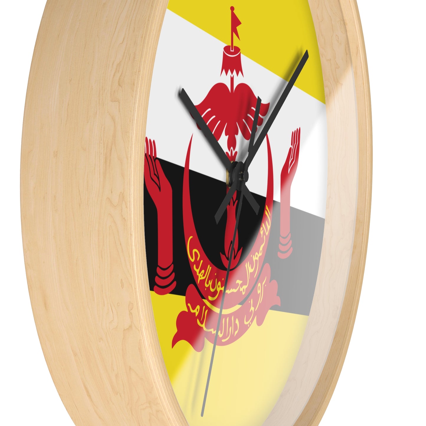 Brunei Flag Wall Clock - Unique Home Decor for Cultural Enthusiasts