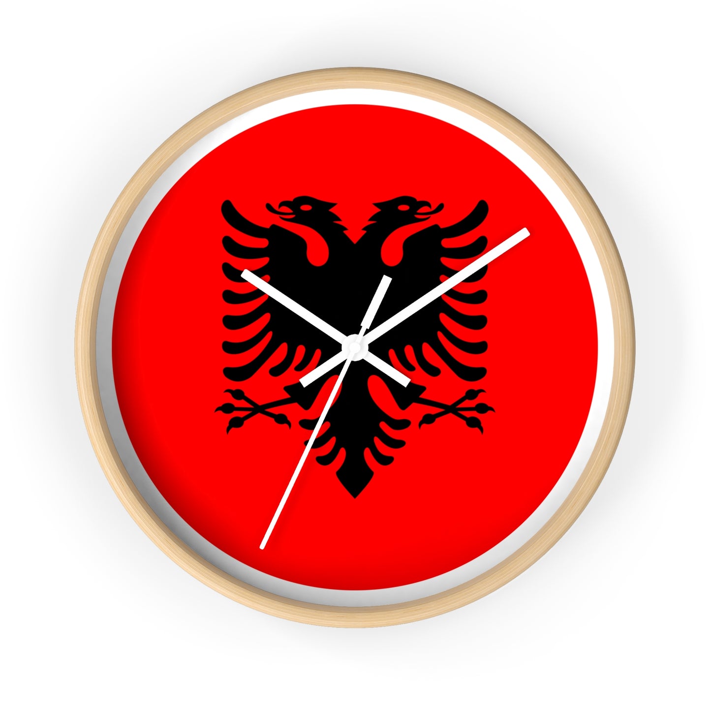 Albanian Eagle Wall Clock | Home Decor | Unique Gift for Albania Enthusiasts