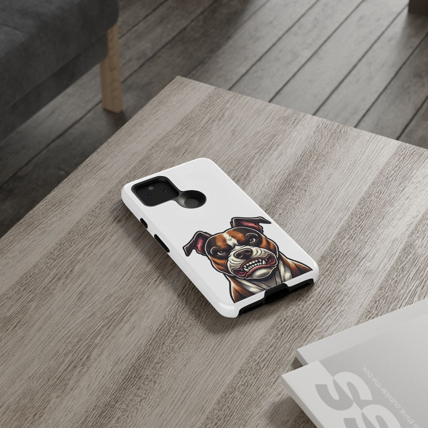 Tough Cases: Pit Bull Design Phone Case for Animal Lovers