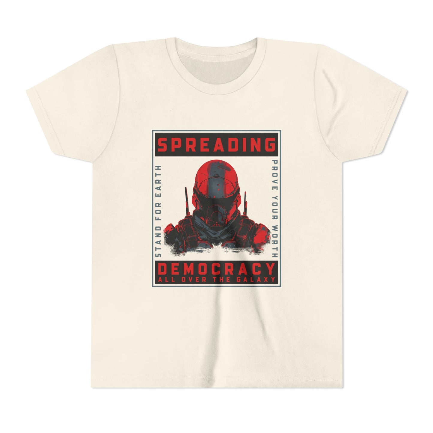 Spreading Democracy Youth Tee – Galactic Theme for Young Activists