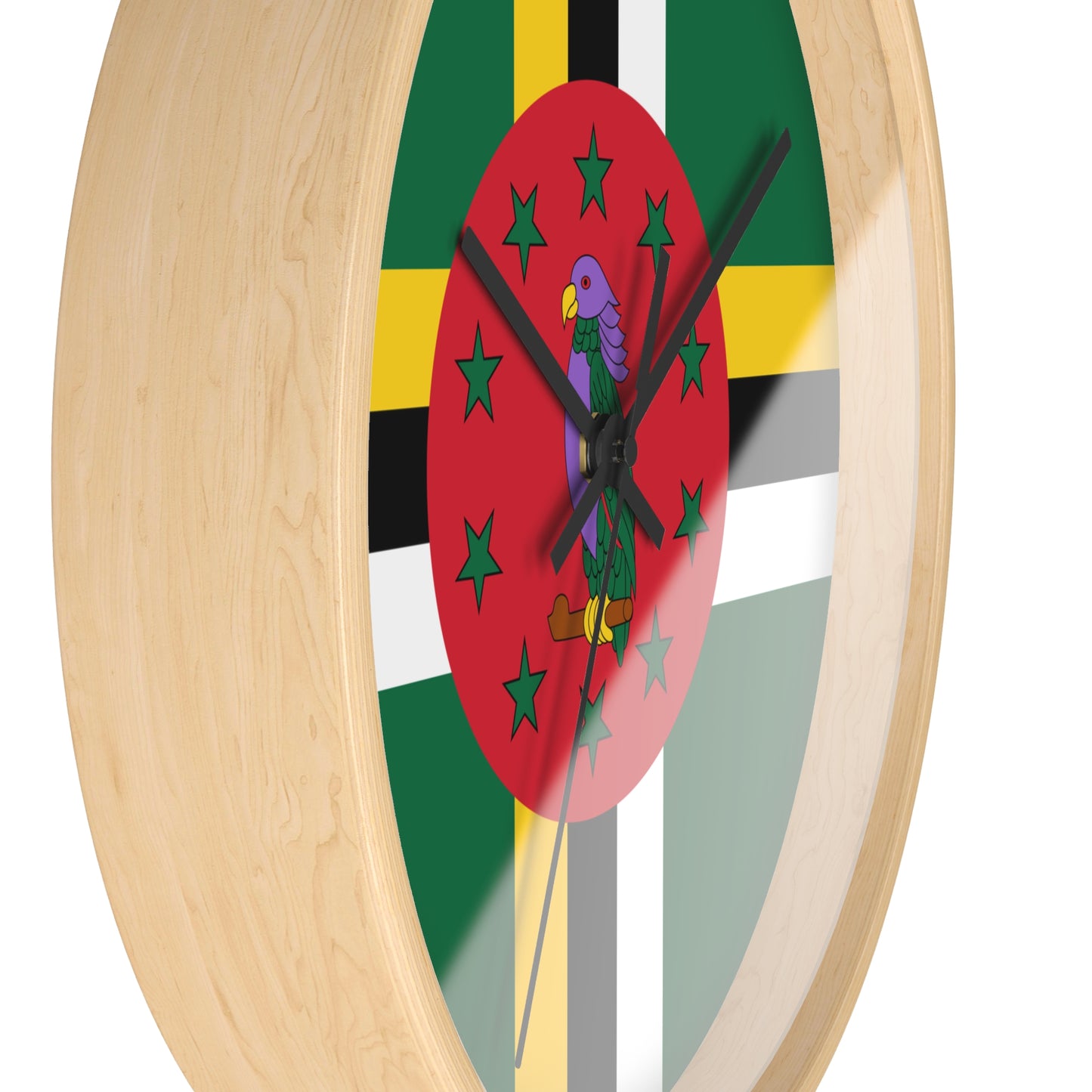 Dominica Flag Wall Clock | Vibrant Caribbean Home Decor