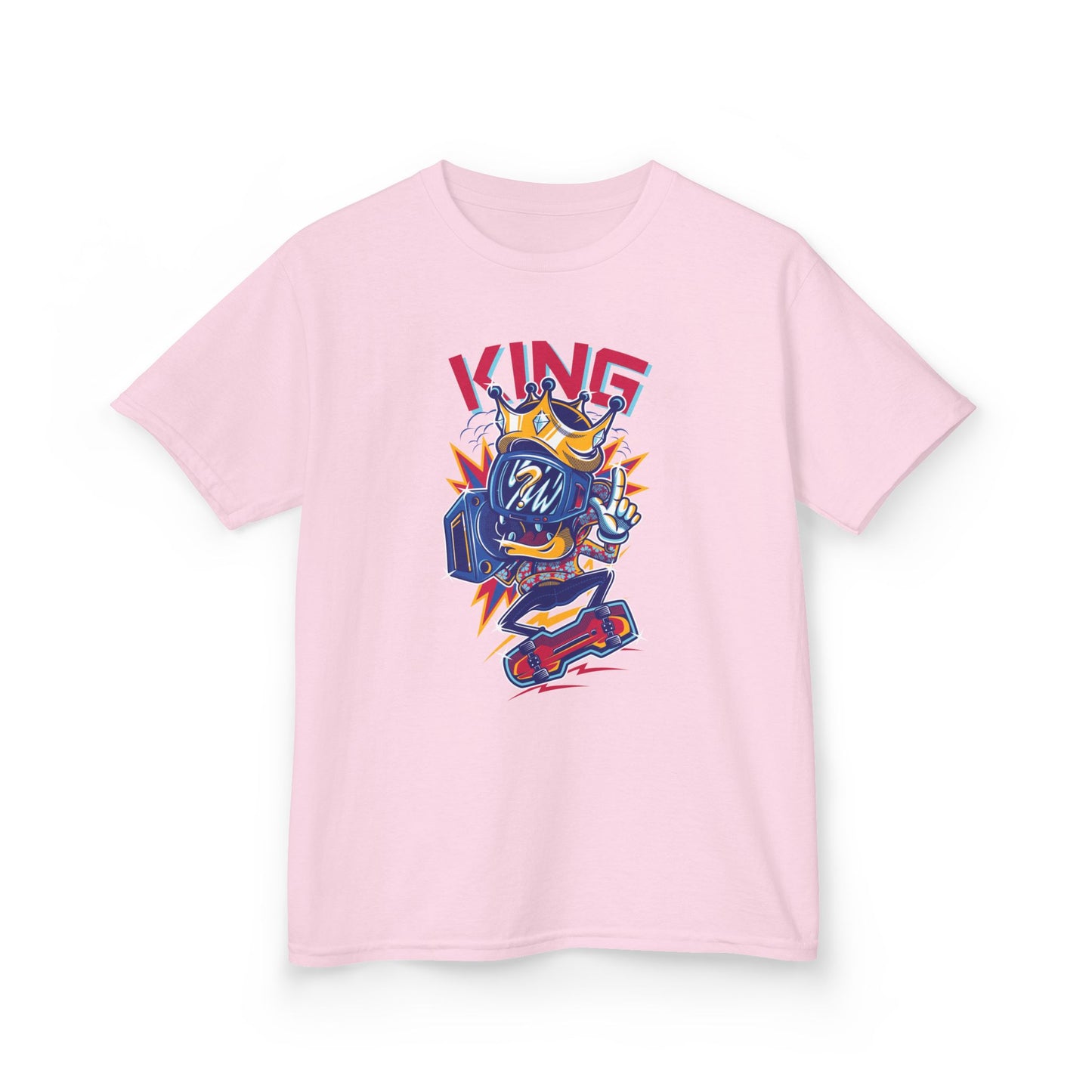 King Kids Tee Fun Graphic Tee for Young Rulers