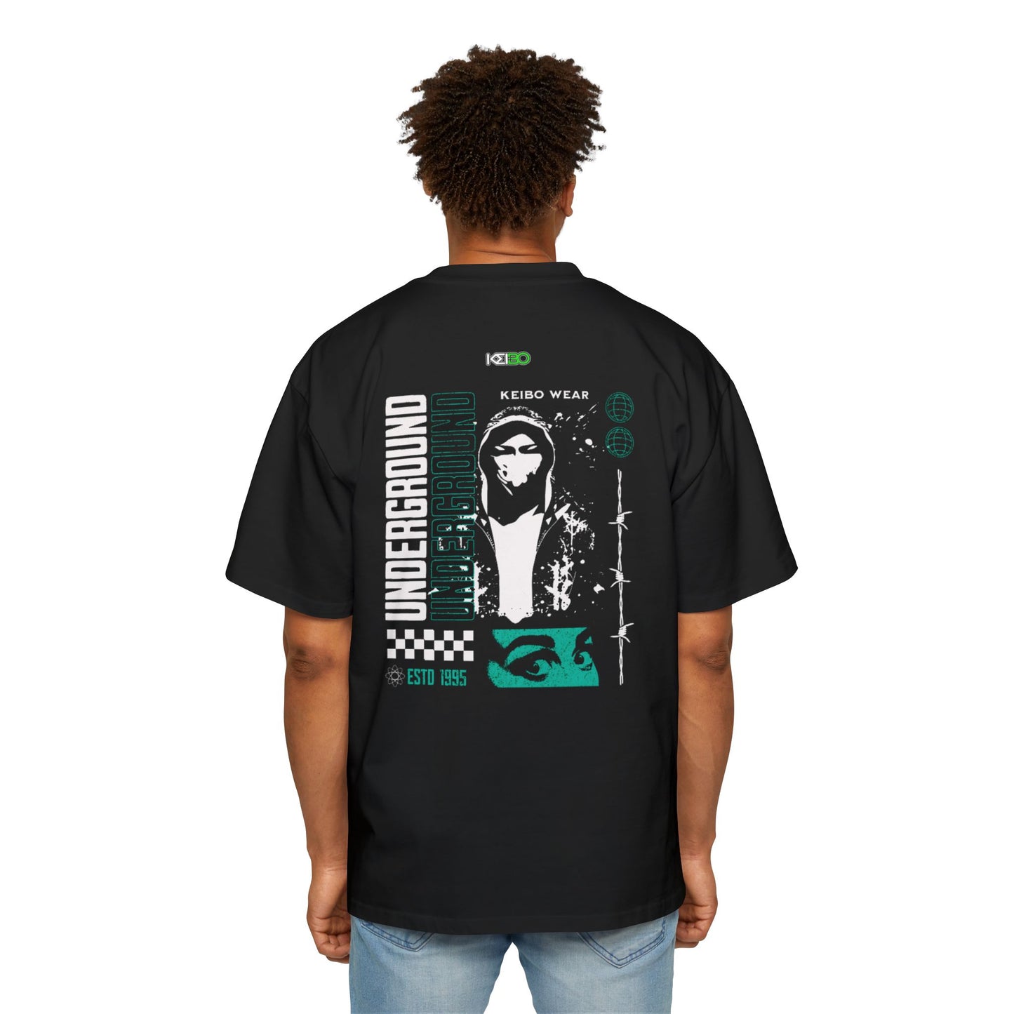 Men's Heavy Oversized Tee - Underground Graphic Tee for Streetwear Lovers