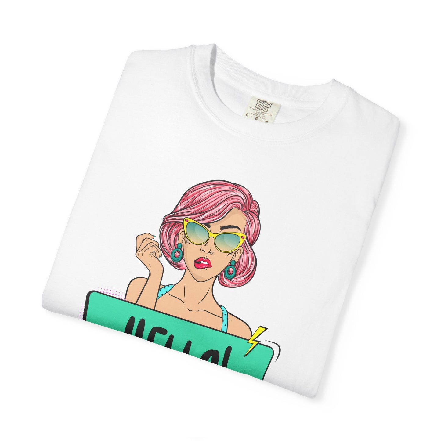 Hello! Retro Vibe Unisex Garment-Dyed T-Shirt
