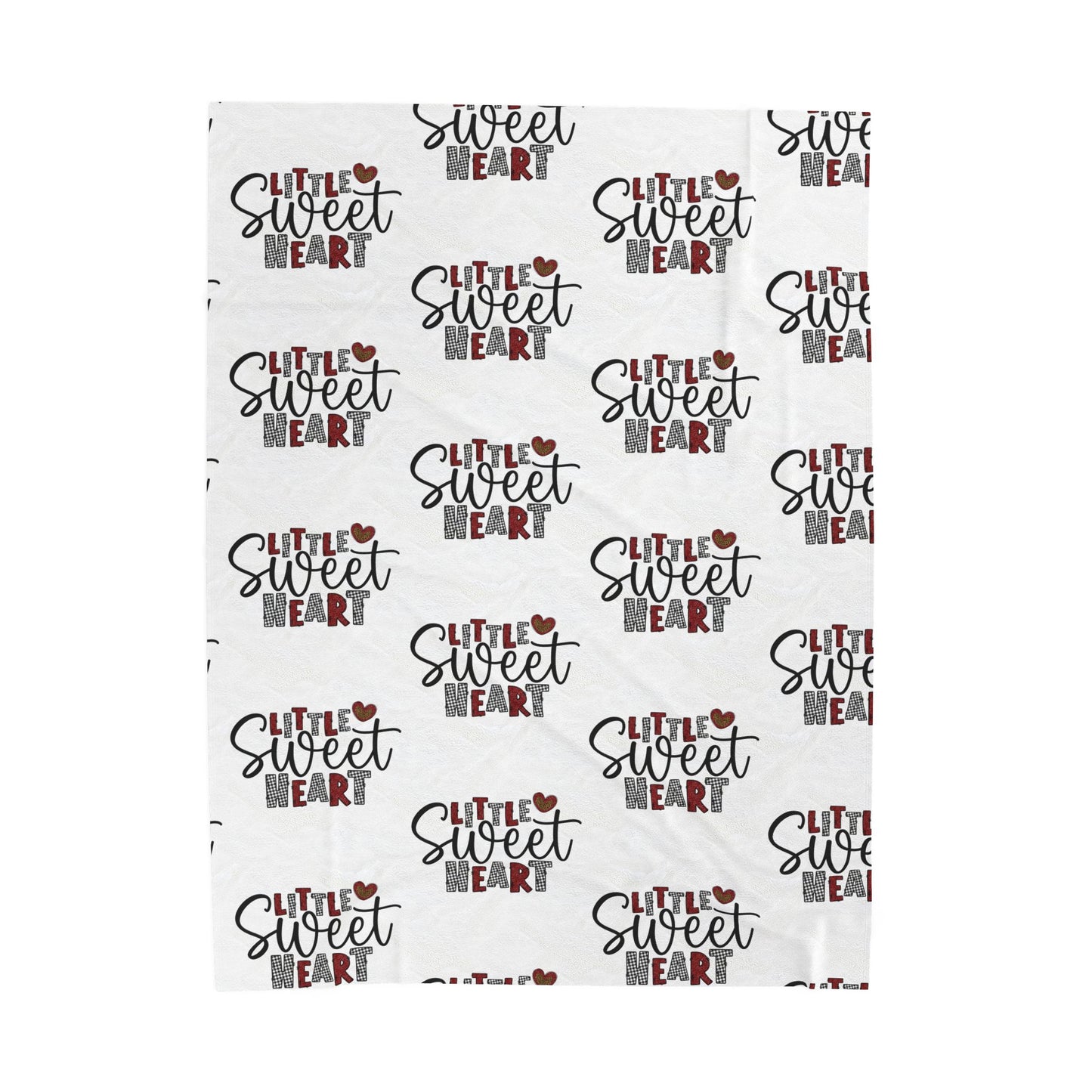 Little Sweet Heart Valentine Plush Blanket