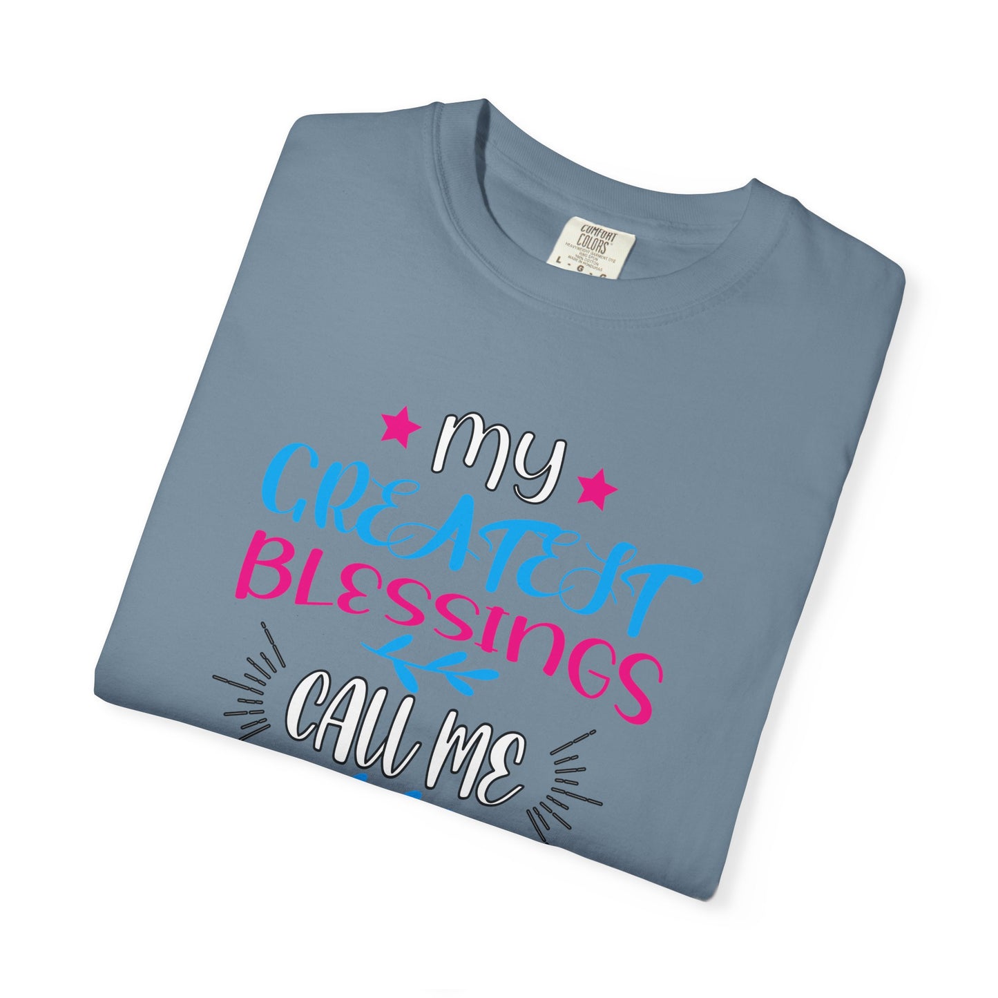 Men's Fatherhood Personalized Blessings T-Shirt