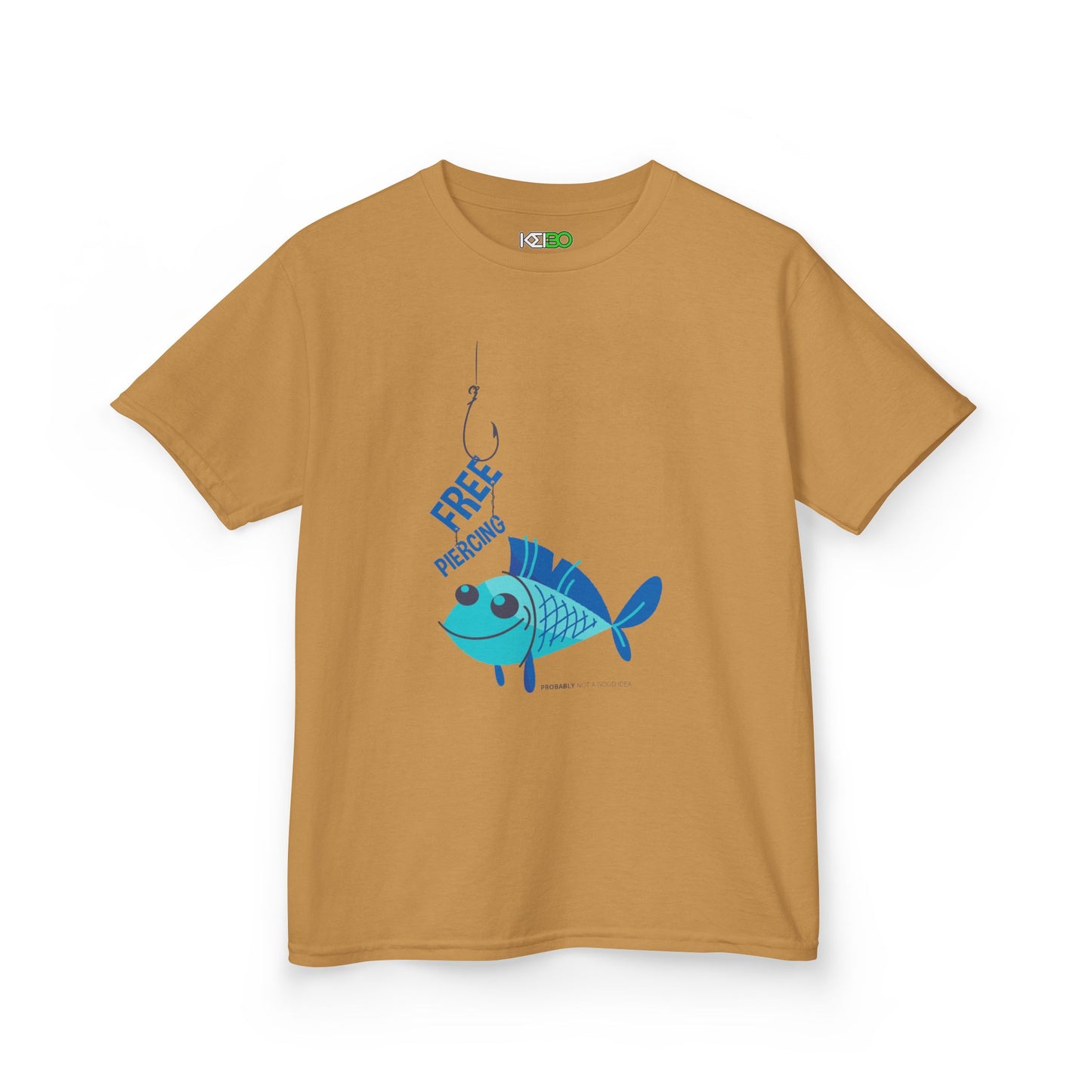 Kids Fishing Adventure T-shirt for Girls - "Free to Swim" Design