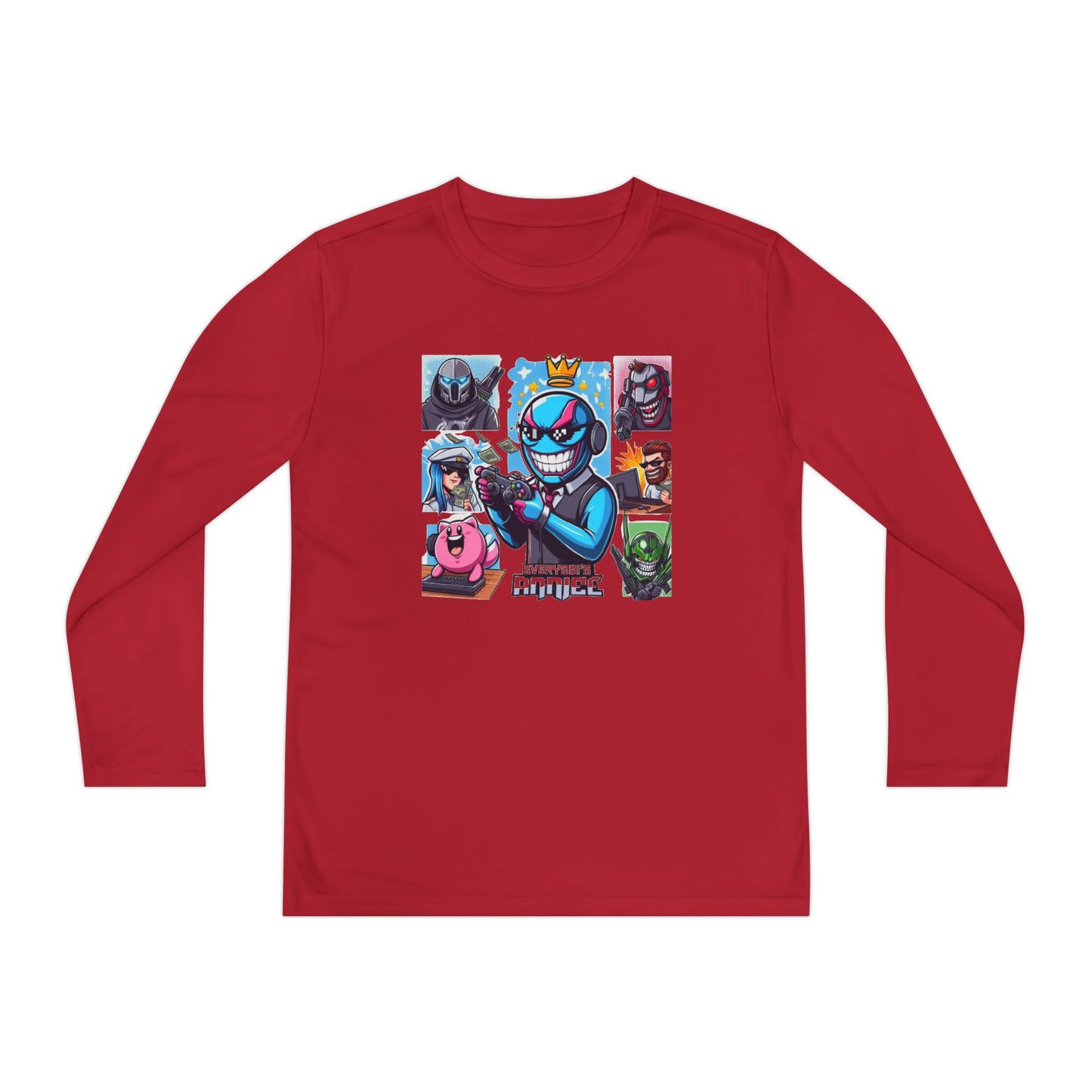 Youth Long Sleeve Tee – Cool Cartoon Characters for Kids